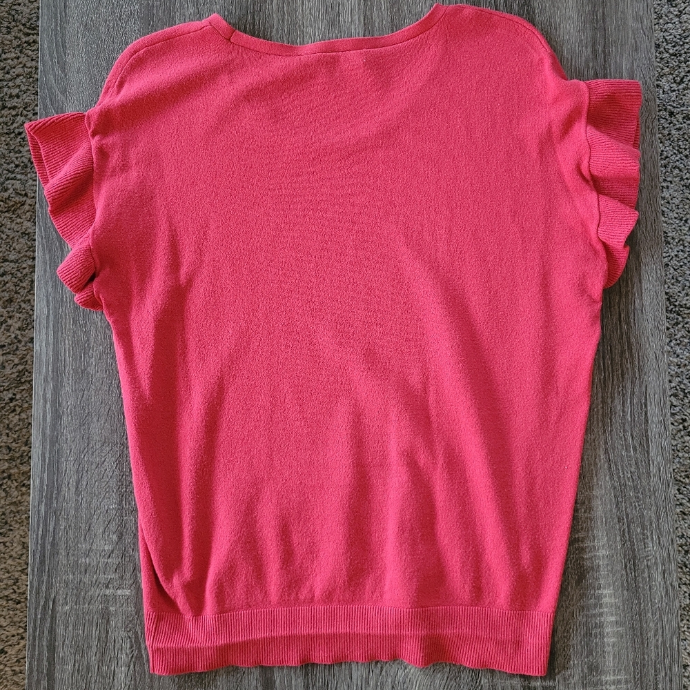 LOFT Ruffle Short Sleeve Sweater - Picture 5 of 5